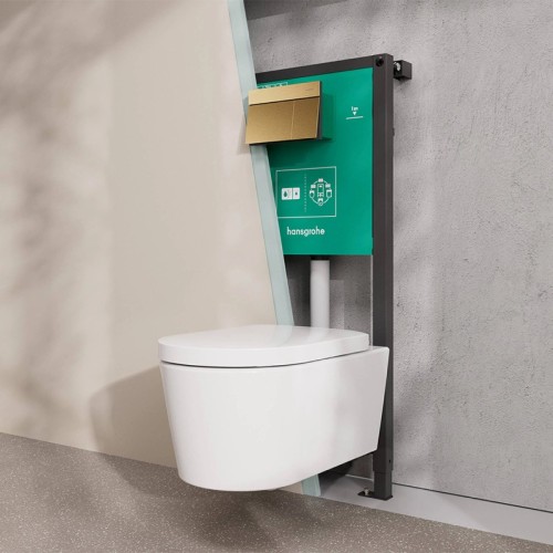 Структура за вграждане Hansgrohe iFrame Universal, за окачена тоалетна, 112×50 см