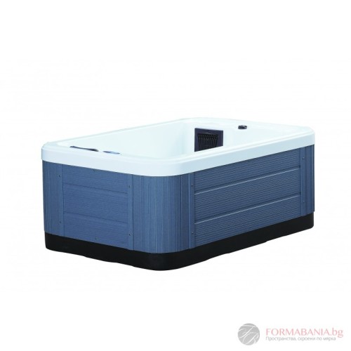 Inter Ceramic garden jacuzzi, for 3 people, 17 jets, ozone generator and LED lighting, 183x123x71 cm