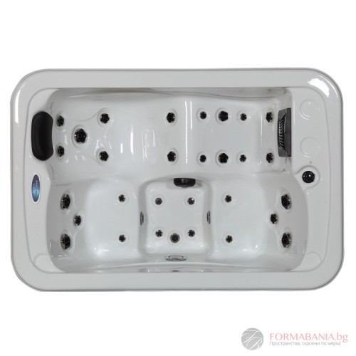 Inter Ceramic garden jacuzzi, for 3 people, 17 jets, ozone generator and LED lighting, 183x123x71 cm