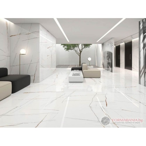 ITT Ceramic Sahara Bianco marble effect porcelain tile collection