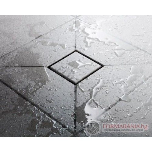 Сифон за баня Inox Style Плочки, 100x100x80 мм
