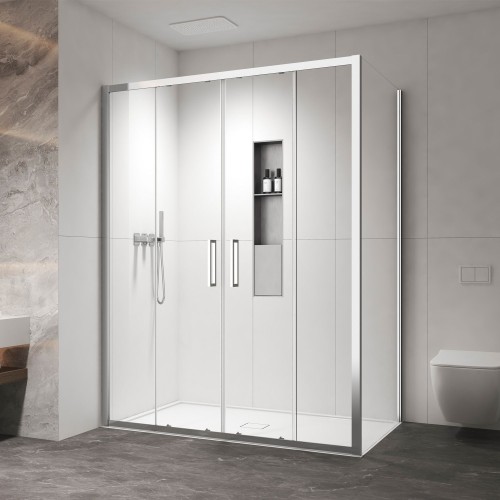 Душ кабина Karag Izy 600 & L-1312 Cromo, 70x160x200 см, хром