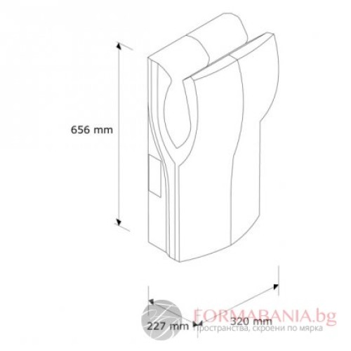 Сешоар за ръце Dual Flow Plus M72P, с фотоклетка
