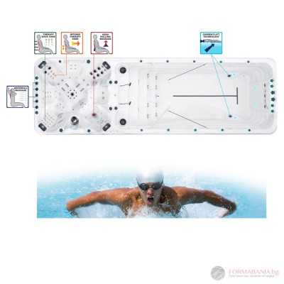 Passion Spa Vitality dual zone swim spa
