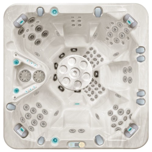 Passion Spas Aurora Jacuzzi, 7 seats, Mystic Mountain color (beige and oak)