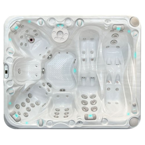 Passion Spa Desire Jacuzzi, 6 seats, Sterling White color (white and gray)