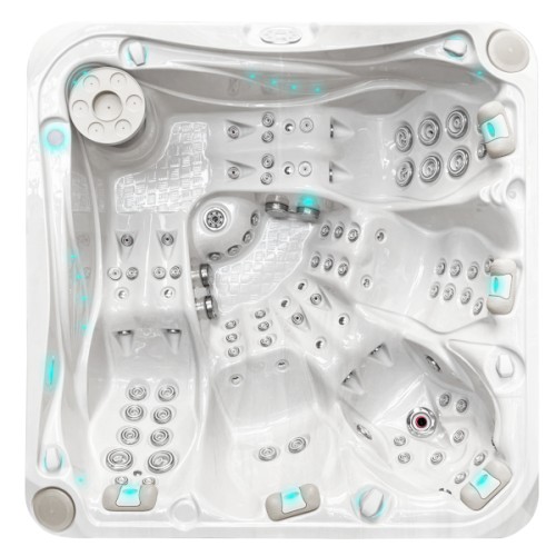 Passion Spa Devotion Jacuzzi, 5 seats, Sterling White color (white and gray)