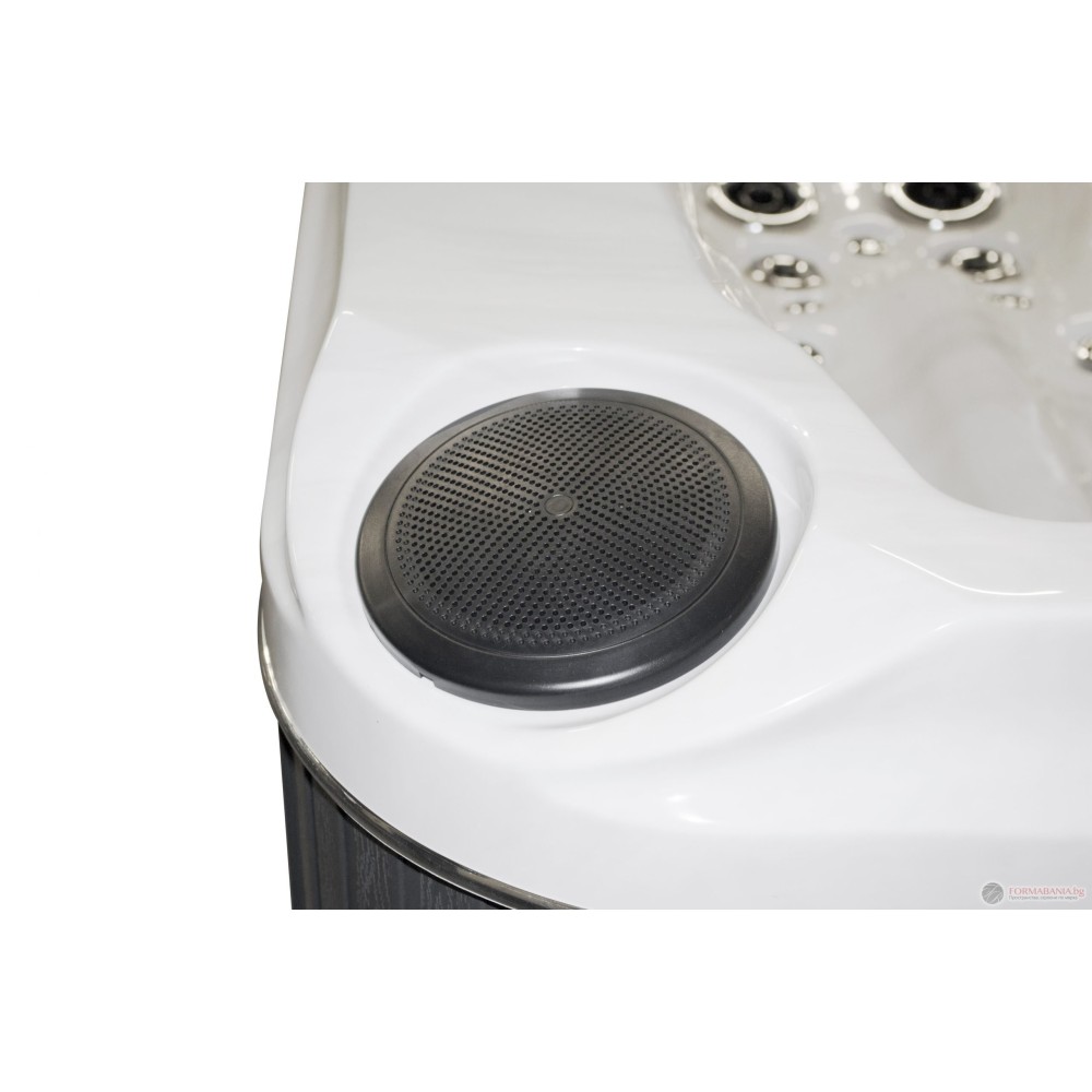 Passion Spa Exhilarate Mighty Wave Jacuzzi, 6 seats, Sterling White color (white and gray)