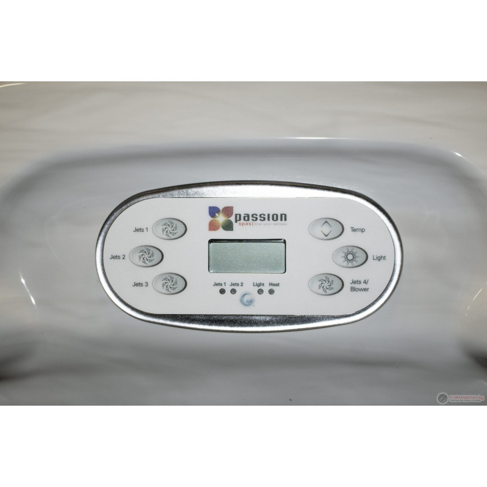 Passion Spa Exhilarate Mighty Wave Jacuzzi, 6 seats, Sterling White color (white and gray)