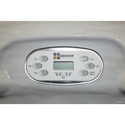 Passion Spa Exhilarate Mighty Wave Jacuzzi, 6 seats, Sterling White color (white and gray)