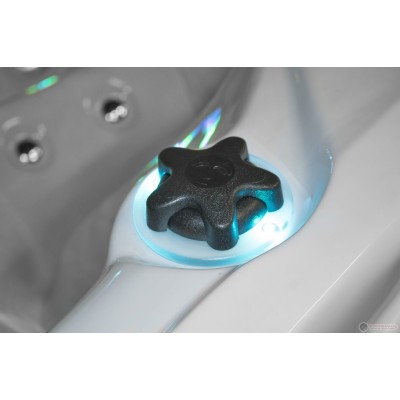 Passion Spa Exhilarate Mighty Wave Jacuzzi, 6 seats, Sterling White color (white and gray)