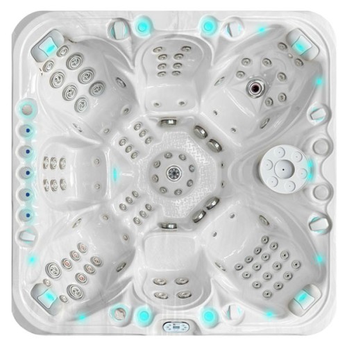 Passion Spa Excite Mighty Wave Jacuzzi, 7 seats, Sterling White color (white and gray)