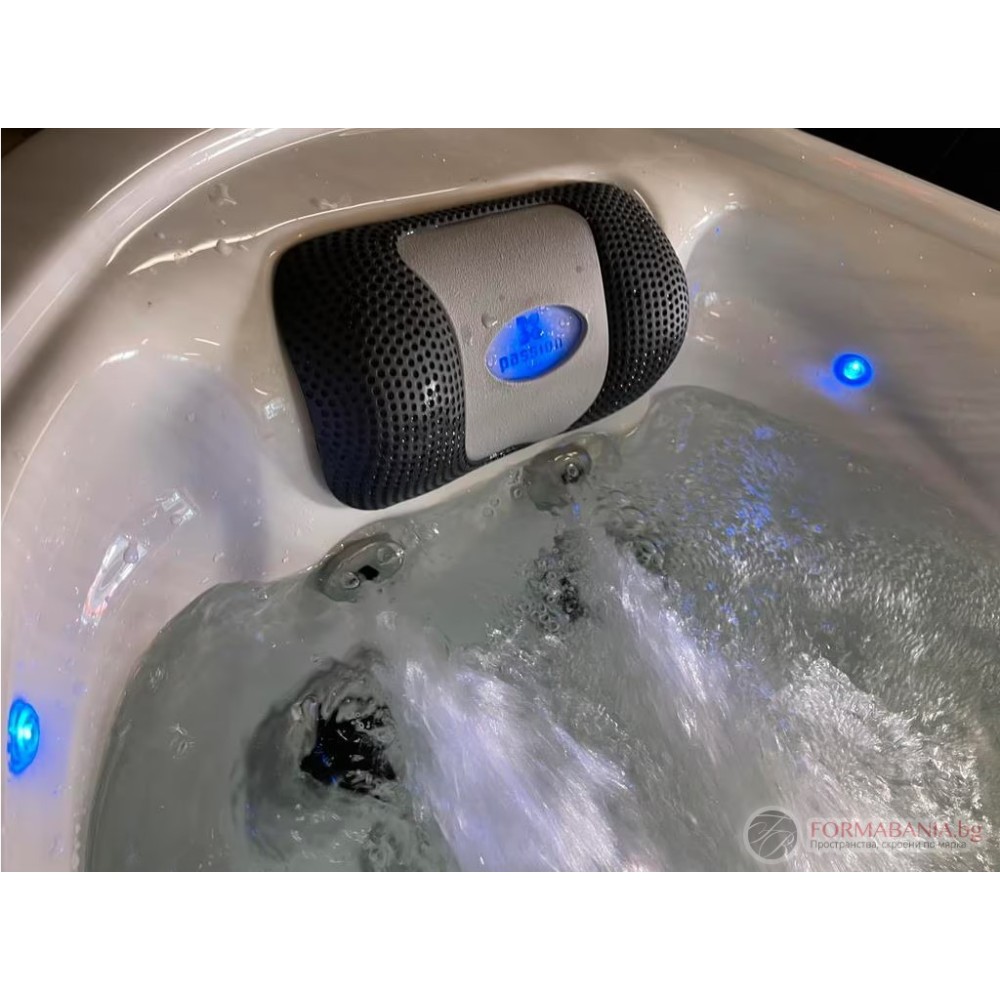 Passion Spa Exhilarate Mighty Wave Jacuzzi, 6 seats, Sterling White color (white and gray)
