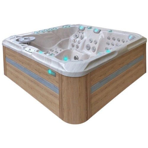 Passion Spa Exhilarate Mighty Wave Jacuzzi, 6 seats, color Mystic Mountain (beige and oak)
