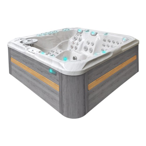 Passion Spa Exhilarate Mighty Wave Jacuzzi, 6 seats, Sterling White color (white and gray)