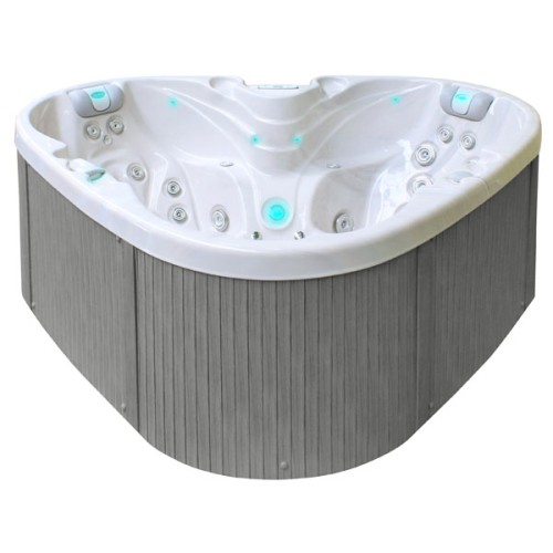 Passion Spa Heart Jacuzzi, 2 seats, Sterling White color (white and gray)
