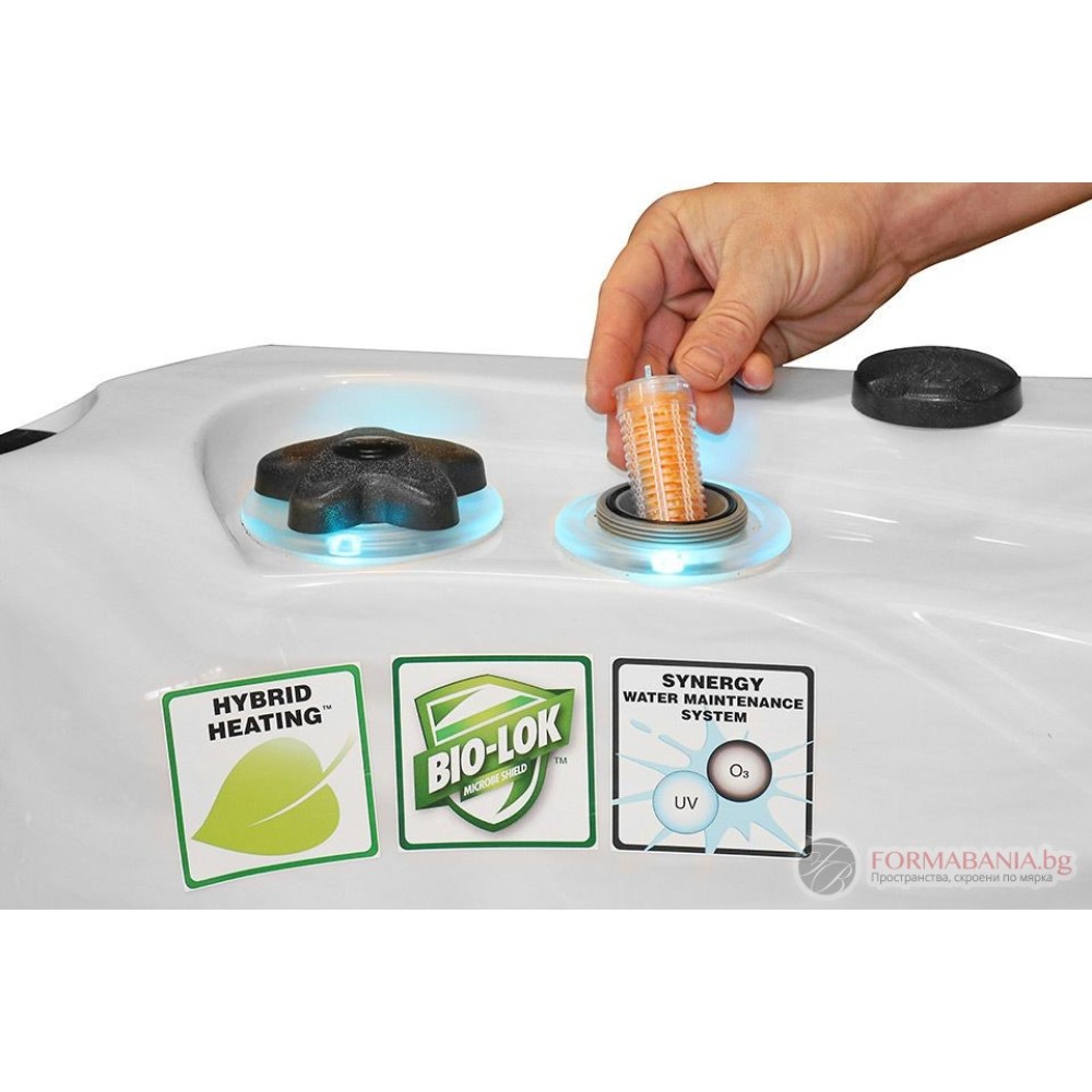 Jacuzzi Passion SPA Pleasure for 5 persons 215x200x91cm White and grey