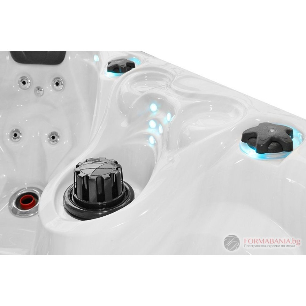 Jacuzzi Passion SPA Pleasure for 5 persons 215x200x91cm White and grey