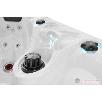 Jacuzzi Passion SPA Pleasure for 5 persons 215x200x91cm White and grey