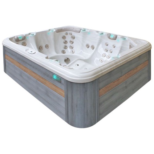 Passion Spa Repose Jacuzzi, 6 seats, Sterling White color (white and gray)