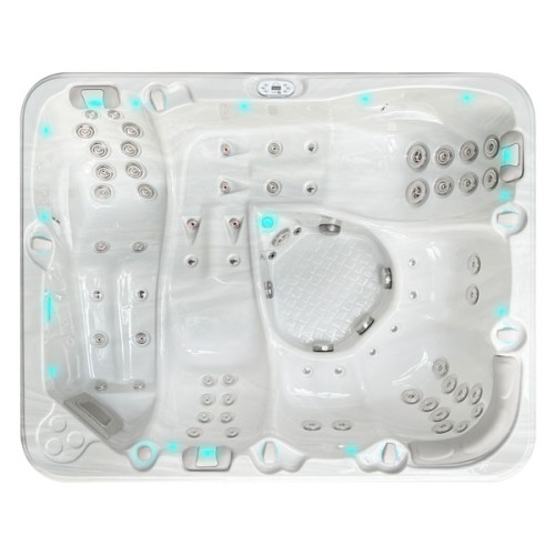 Passion Spa Repose Jacuzzi, 6 seats, Sterling White color (white and gray)