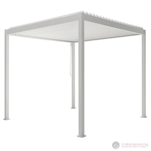 Passion Spa Shadow Premium garden pergola, 300x300x250 cm, Pure White