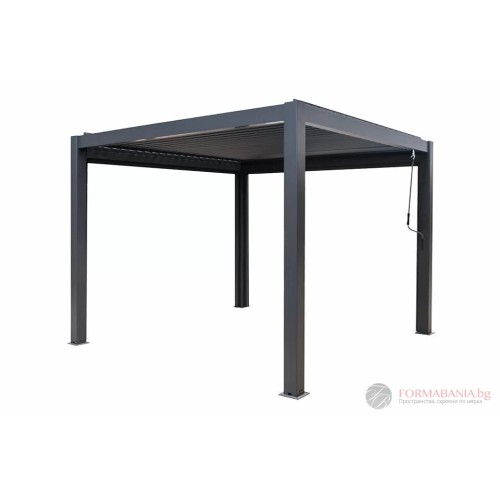 Passion Spa Shadow Premium garden pergola, 300x300x250 cm, Mountain Grey anthracite