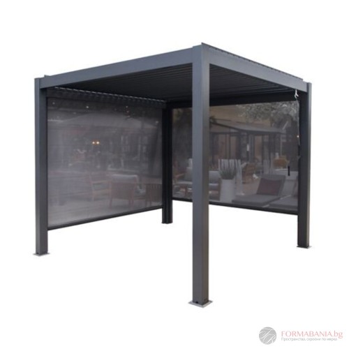 Passion Spa Shadow Premium pergola side screen, 300x250 cm, Mountain Grey anthracite