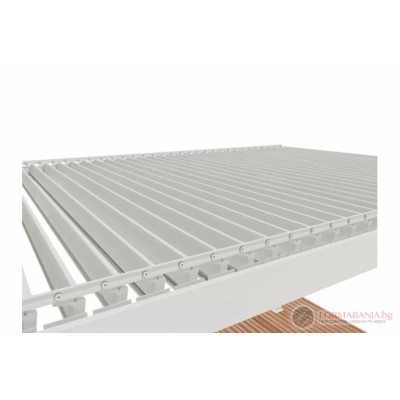 Passion Spa Shadow Premium garden pergola, 600x400x250 cm, Pure White
