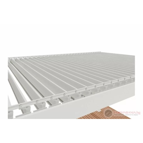 Passion Spa Shadow Premium garden pergola, 600x400x250 cm, Pure White