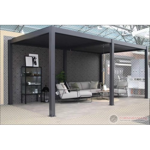 Passion Spa Shadow Premium garden pergola, 600x300x250 cm, Mountain Grey anthracite