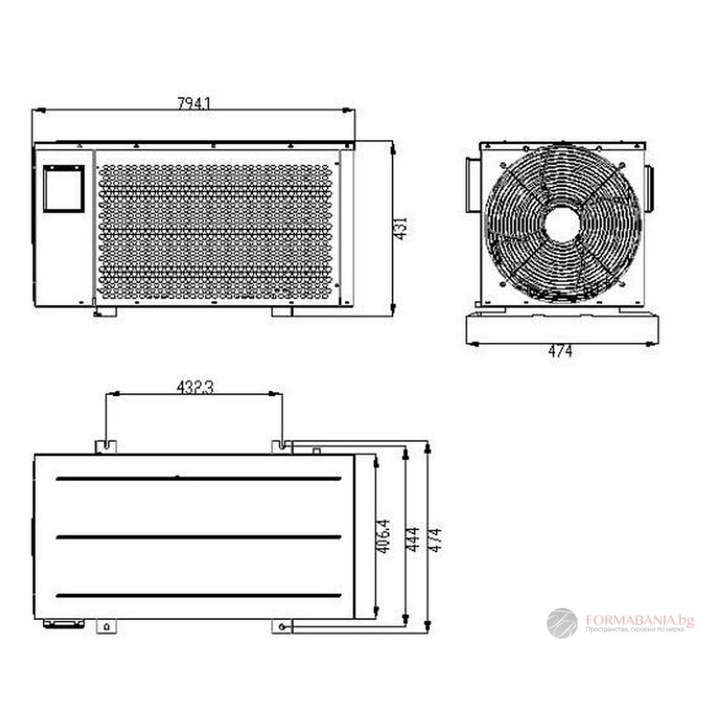 Passion Spa Clim8zone XC Inverter heat pump for spas, 6.5 kW