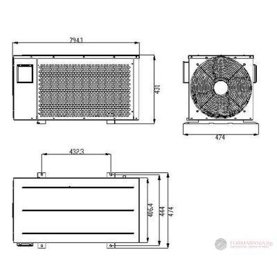 Passion Spa Clim8zone XC Inverter heat pump for spas, 6.5 kW