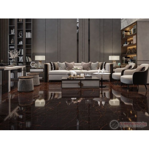 Qua Fuego marble‑effect porcelain tile collection