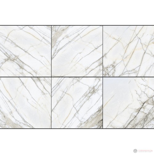 ROTTO Smoke White porcelain tile and step tiles