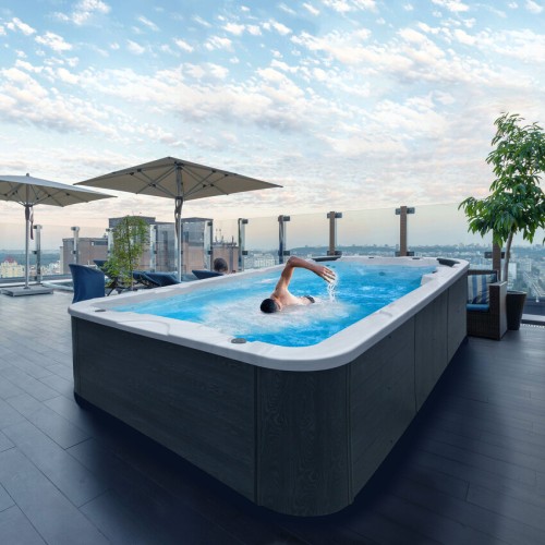 Sanotechnik Ibiza Swim swim spa, 400×228×131 cm, white