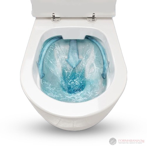 Комплект структура за вграждане Grohe Solido, окачена тоалетна Serel Sapphire, 35.5×52 см, Soft-Close седалка, казанче и бутон, хром гланц