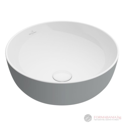 Мивка Villeroy & Boch Artis, кръгла, за монтаж върху плот, Ø43 см, сив гланц