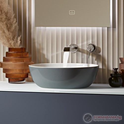 Мивка Villeroy & Boch Artis, кръгла, за монтаж върху плот, Ø43 см, сив гланц