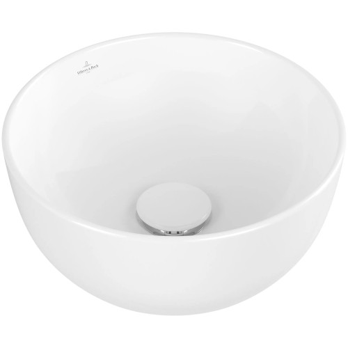 Мивка Villeroy & Boch Artis, кръгла, за монтаж върху плот,  Ø32.5 см, бял гланц