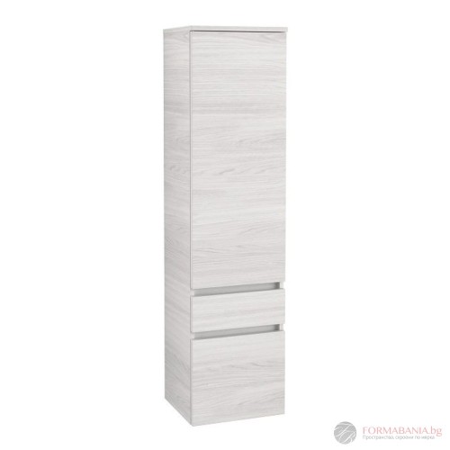 Стенен шкаф за баня Villeroy & Boch Legato, бяло дърво