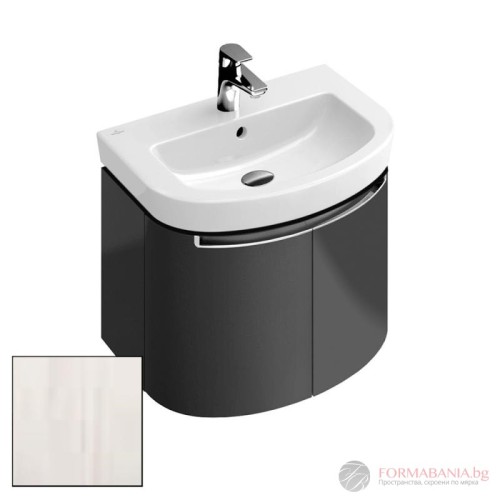 Шкаф за баня Villeroy & Boch Subway 2.0, 2 врати, 64×48×59 см, бяло дърво