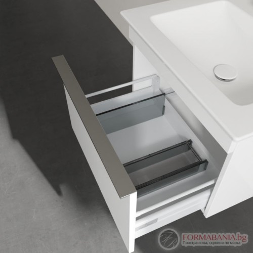 Шкаф за баня, с мивка Villeroy & Boch Venticello, 55×50×42 см, бял гланц