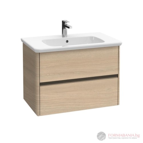 Шкаф за баня Villeroy & Boch Vivia, 2 чекмеджета, 74×46×54 см, бряст